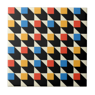 Farbige Quadrate dekorative Tile Fliese