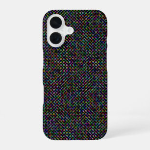farbige Quadrate geometrisch einzigartig lebendige iPhone 16 Hülle