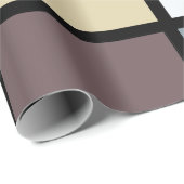 Farbige Quadrate geometrisch Geschenkpapier (Rolleneckpunkt)