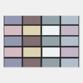 Farbige Quadrate geometrisch Geschenkpapier Set (Vorderseite 3)