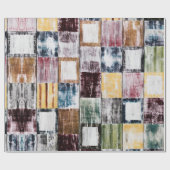 Farbige Quadrate Geschenkpapier (Flach)