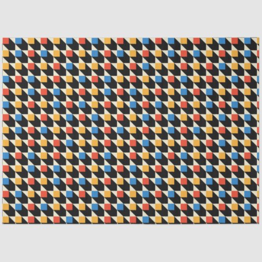 Farbige Quadrate - Gewebepapier Seidenpapier (Vorderseite)