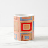 Farbige Quadrate Kaffeetasse (Mittel)