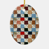 Farbige Quadrate Keramik Ornament (Vorne)