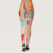 Farbige Quadrate Leggings (Rückseite)