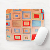 Farbige Quadrate Mousepad (Mit Mouse)