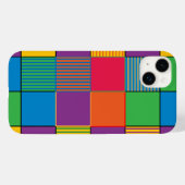 Farbige Quadrate, Streifen Case-Mate iPhone Hülle (Rückseite (Horizontal))