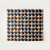 Farbige Quadrate Tapestes - weiß Wandteppich (Vorderseite (Horizontal))