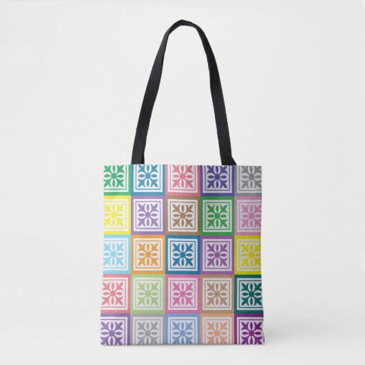 Farbige Quadrate Tasche (Vorderseite)