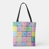 Farbige Quadrate Tasche (Rückseite)
