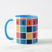 Farbige Quadrate Tasse (Links)