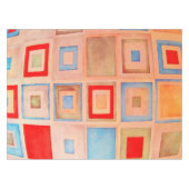 Farbige Quadrate Tischdecke (Vorderseite (Horizontal))