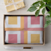 Farbige quadratische Geometrie Seidenpapier (Geschenk)