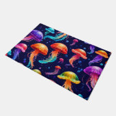 Farbige Qualle Fußmatte (Schrägansicht)