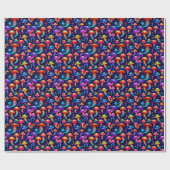 Farbige Qualle Geschenkpapier (Flach)