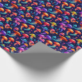 Farbige Qualle Geschenkpapier (Ecke)