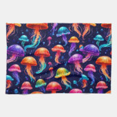 Farbige Qualle Geschirrtuch (Horizontal)