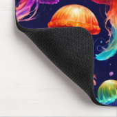 Farbige Qualle Mousepad (Ecke)