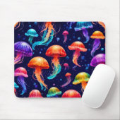 Farbige Qualle Mousepad (Mit Mouse)