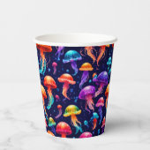 Farbige Qualle Pappbecher (Rückseite)