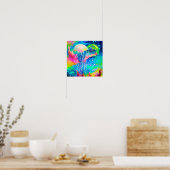 Farbige Qualle Poster (Küche)