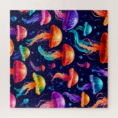 Farbige Qualle Puzzle (Horizontal)