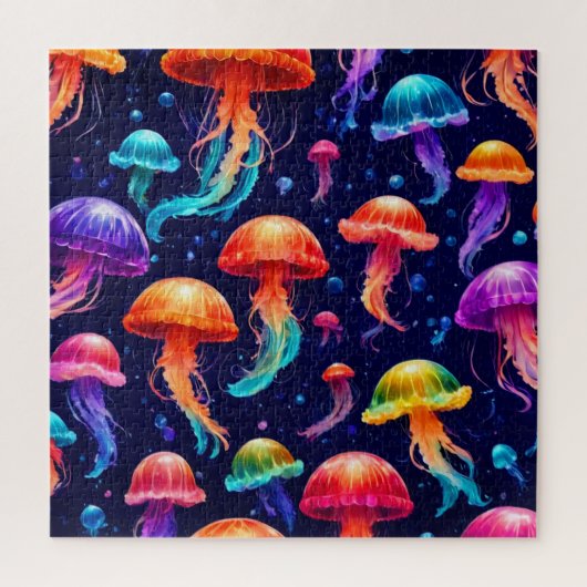Farbige Qualle Puzzle (Vertikal)