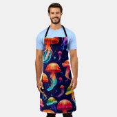 Farbige Qualle Schürze (Getragen)