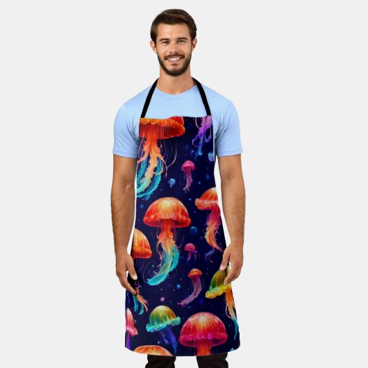 Farbige Qualle Schürze (Getragen)