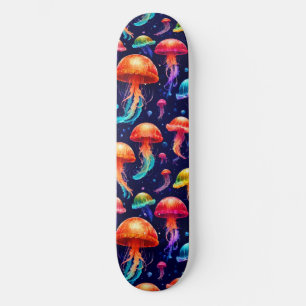 Farbige Qualle Skateboard