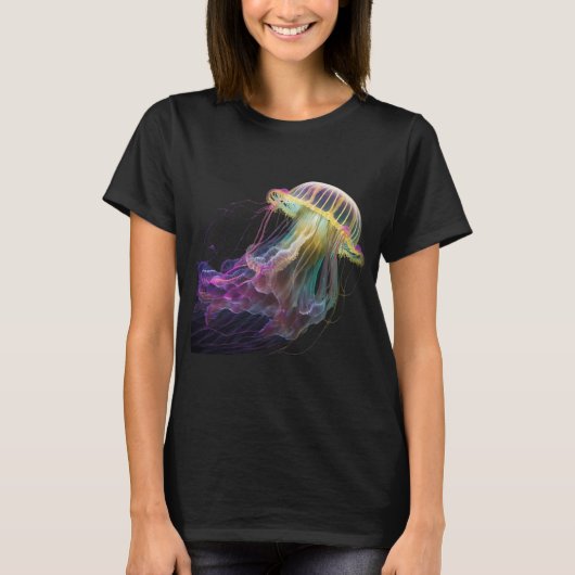 Farbige Qualle T-Shirt (Vorderseite)