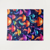 Farbige Qualle Wandteppich (Vorderseite (Horizontal))