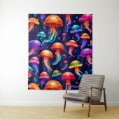 Farbige Qualle Wandteppich (Beispiel)