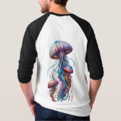 Farbige Quallen T-Shirt Design (Rückseite)