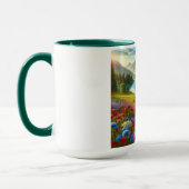 Farbige Quelle/blühender Bergsee Tasse (Links)