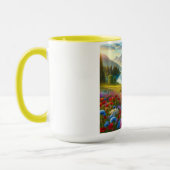 Farbige Quelle/blühender Bergsee Tasse (Links)
