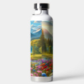 Farbige Quelle/blühender Bergsee Trinkflasche (Rechts)