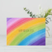 Farbige Rainbow Birthday Celebration Card Karte (Stehend Vorderseite)