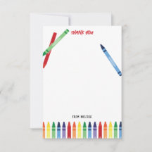 Farbige Rainbow Crayons Niedlich Monogram Kids