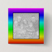 Farbige Rainbow-Foto-Schaltfläche Button (Vorderseite)