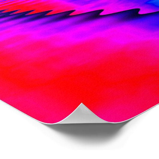 Farbige Rainbow-Herz-Reflexion Poster (Ecke)