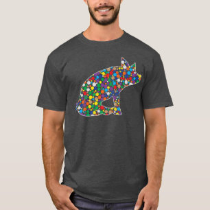 Farbige Rainbow Polka Dot Pig International Dot Da T-Shirt