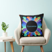 Farbige Rainbow-Sternexplosion Kissen (Stuhl )