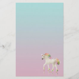 Farbige Rainbow Unicorn Polygon - Stationierung Briefpapier
