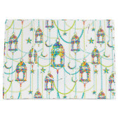 Farbige Ramadan-Symbole Muster 2 Große Geschenktüte (Vorderseite)