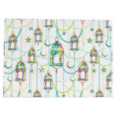 Farbige Ramadan-Symbole Muster 2 Große Geschenktüte (Rückseite)