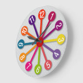 Farbige Ränder Uhr (Winkel)