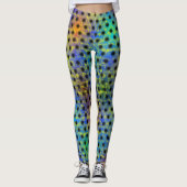 Farbige Randkreise im Hintergrund Leggings (Vorderseite)