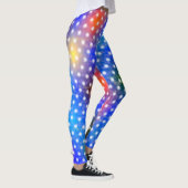 Farbige Randkreise im Hintergrund Leggings (Rechts)
