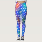 Farbige Randkreise im Hintergrund Leggings (Vorderseite)